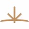 Ekena Millwork Alberta Smooth Timber Gable Bracket, Western Red Cedar, 96"W x 52"H x 1 1/2"D x 5 1/2"F, 13/12 Pitch GBW096X52X0206ALB00SWR - alternate 1